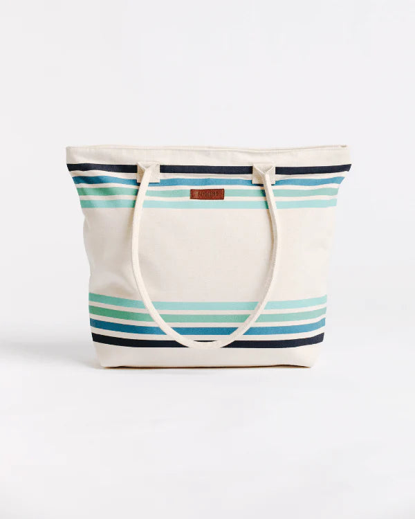 Sand Cloud Border Classic Stripe Beach Tote | Natural
