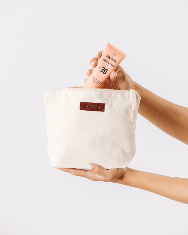 Sand Cloud Patnem Zipper Pouch | Natural