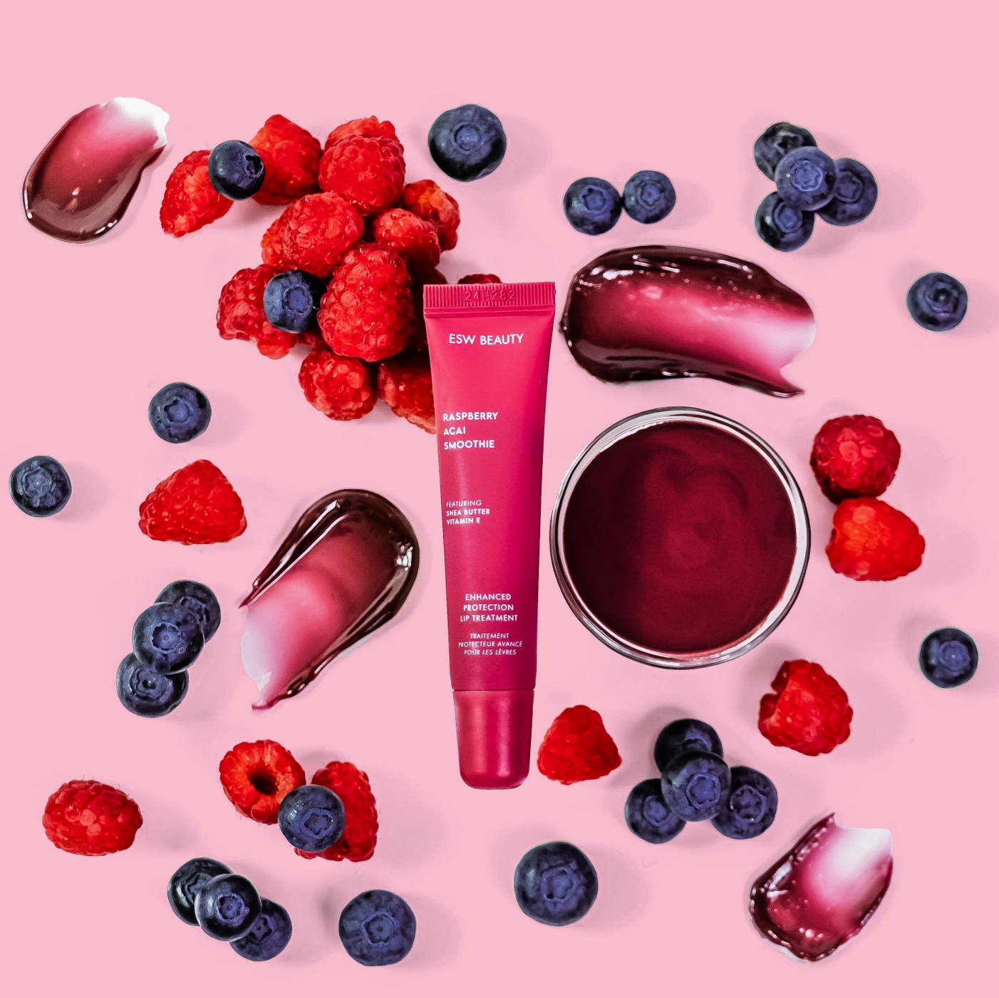 ESW Beauty Raspberry Acai Lip Smoothie - Enhanced Protection