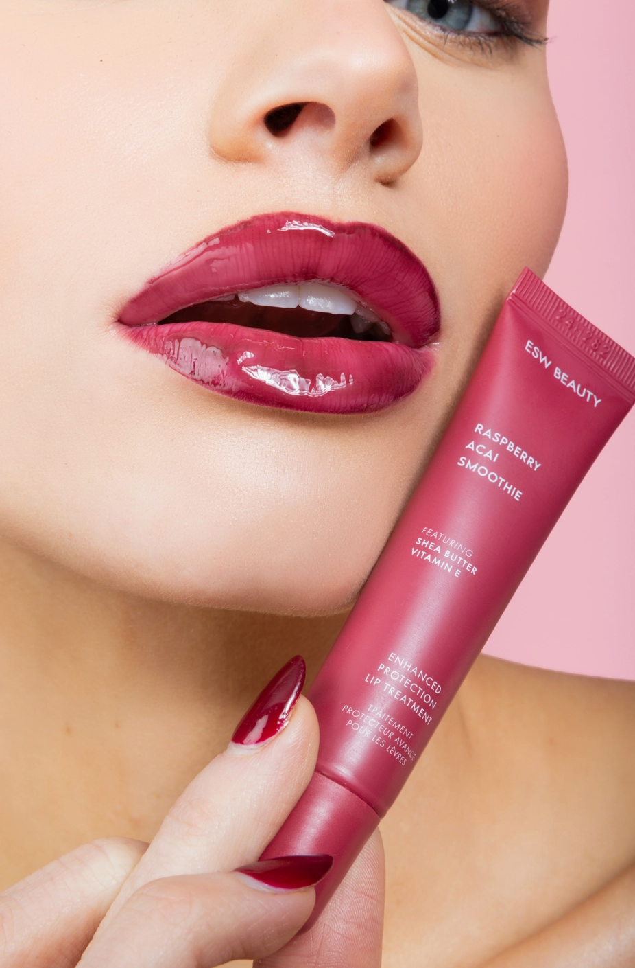 ESW Beauty Raspberry Acai Lip Smoothie - Enhanced Protection