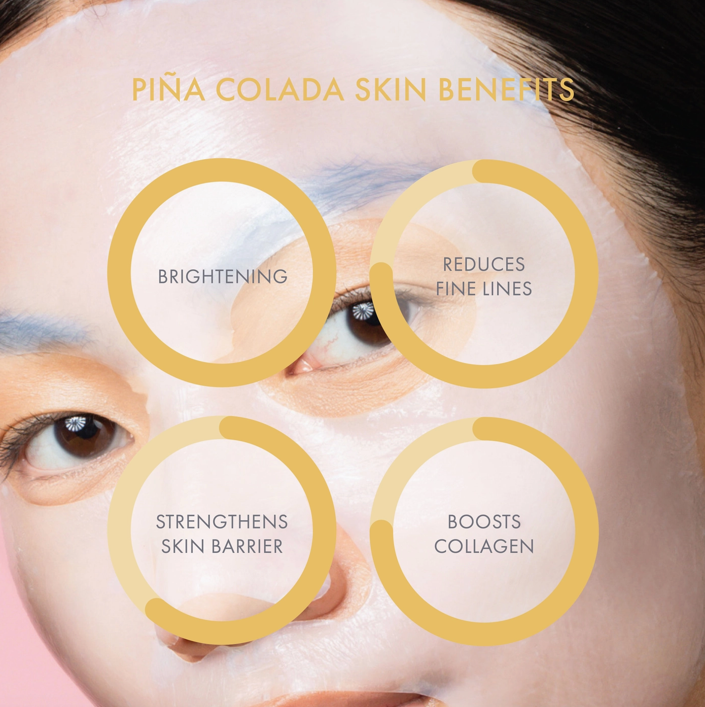 ESW Beauty Piña Colada Revitalizing Biocellulose Mocktail Mask