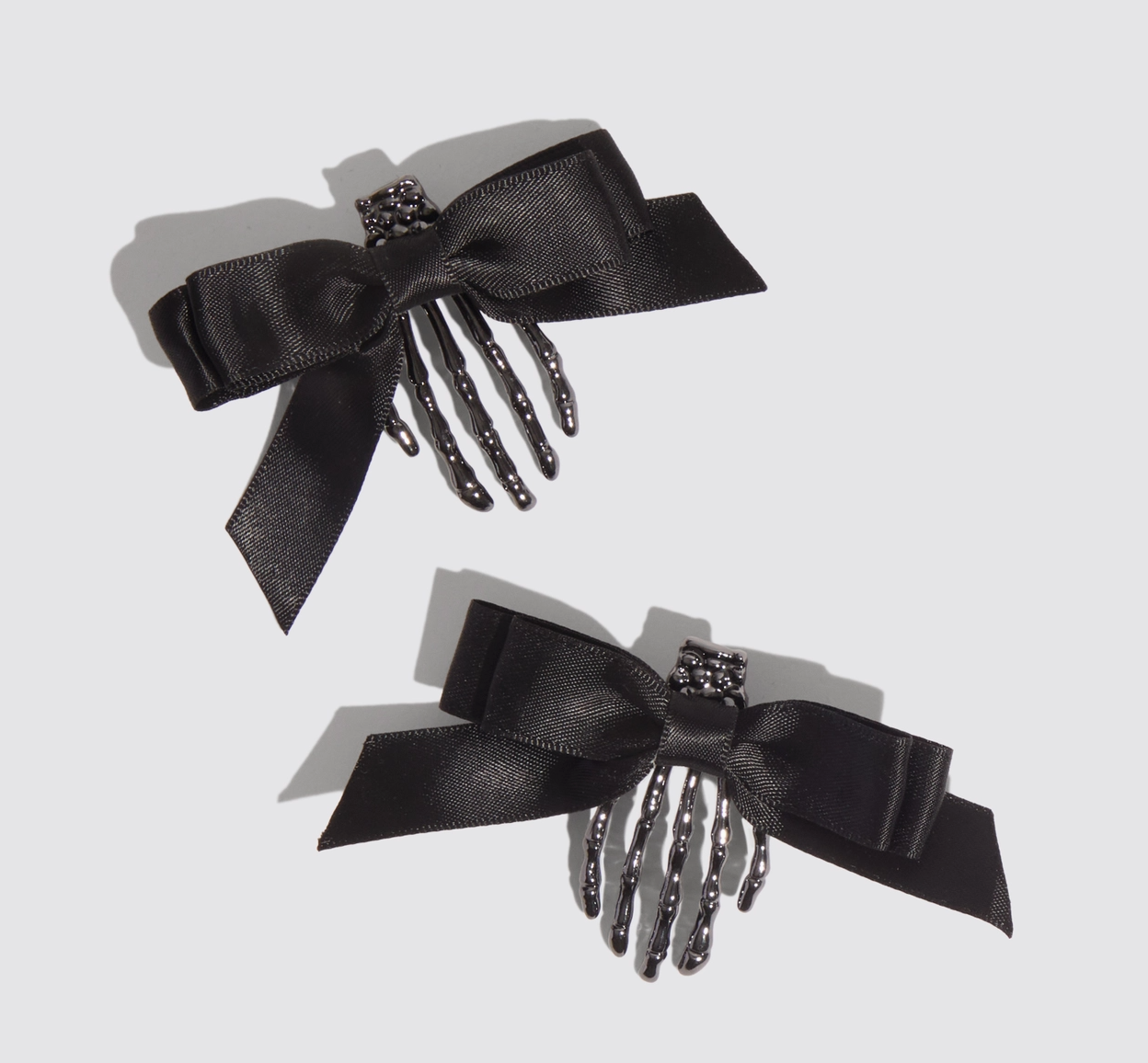 Kitsch Skeleton Flat Claw Clips 2pc Set