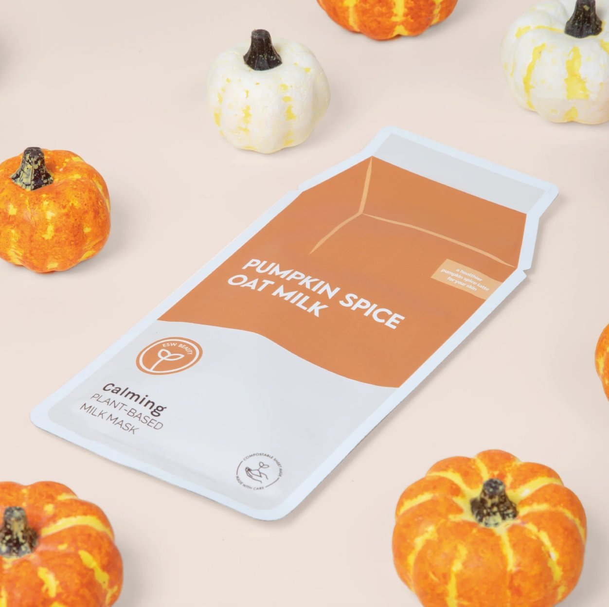ESW Pumpkin Spice Oat Milk Calming Plant - Based Milk Mask