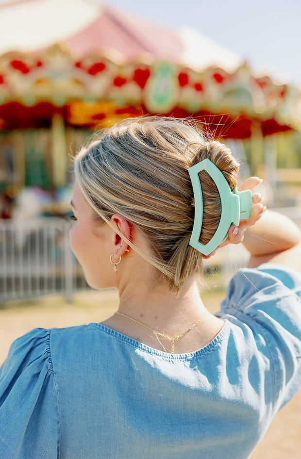 Teleties Open Claw Clip - Mint To Be