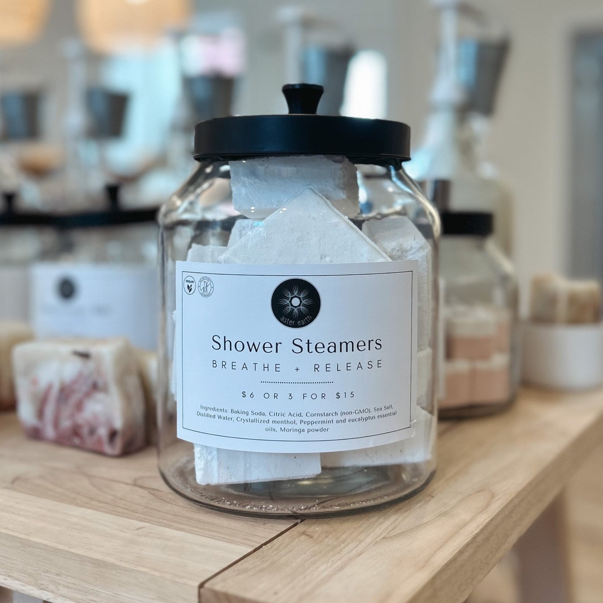 Aster Earth Breathe + Release Shower Steamers - Aesthetics By Kell