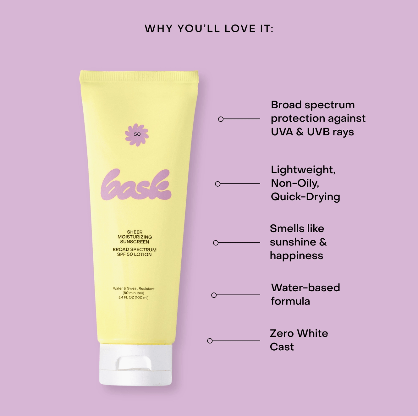 Bask Spf 50 Lotion Sunscreen - Aesthetics By Kell