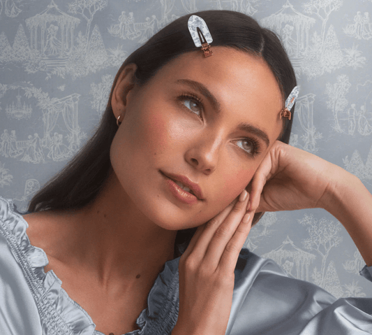 Bridgerton x Kitsch Creaseless Clips in Toile in Bloom - Aesthetics By Kell