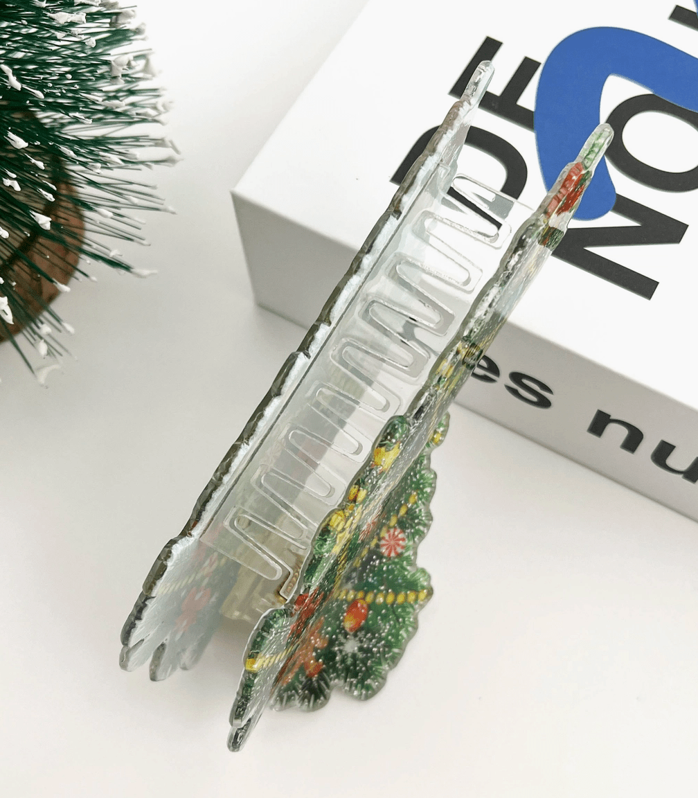 Christmas Tree Claw Clip - Aesthetics By Kell