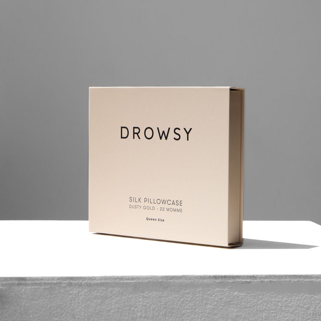 Drowsy Dusty Gold Silk Pillowcase - Aesthetics By Kell
