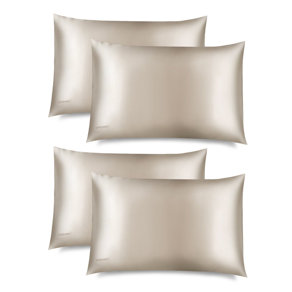 Drowsy Dusty Gold Silk Pillowcase - Aesthetics By Kell