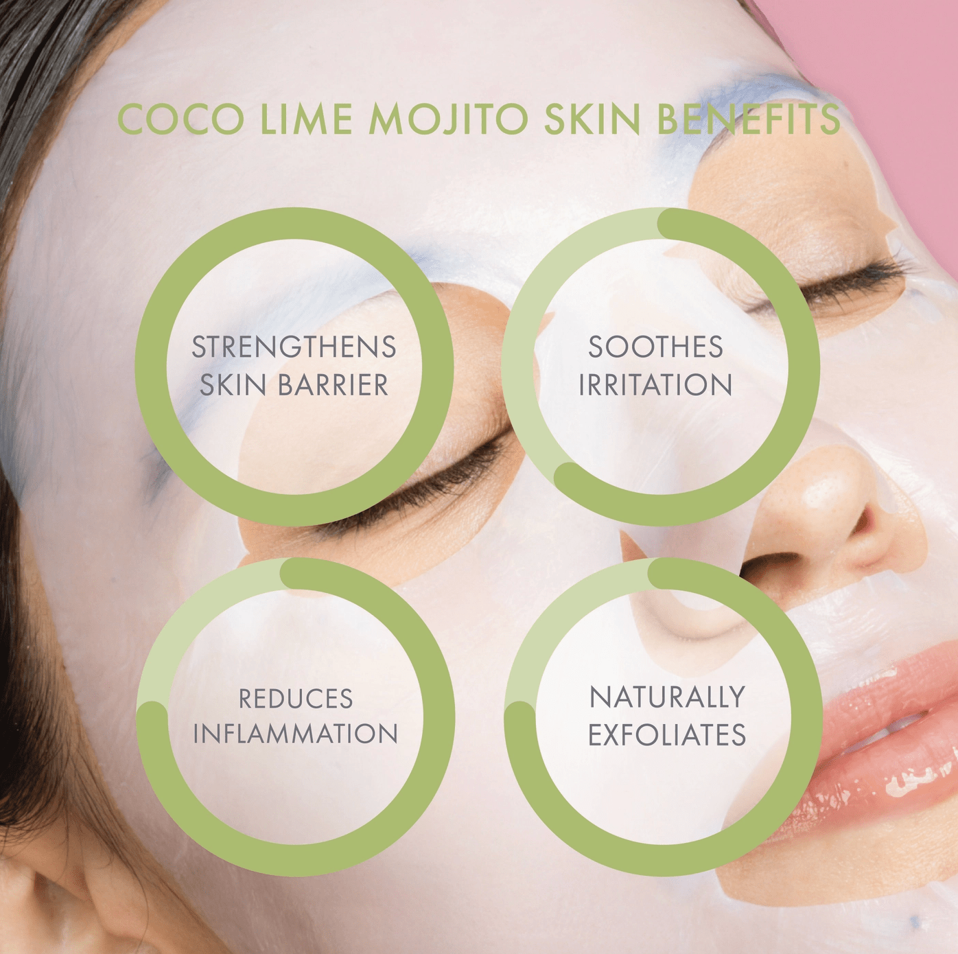 ESW Beauty Coco Lime Mojito Clarifying Biocellulose Mocktail Mask - Aesthetics By Kell