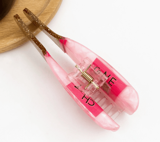 Glitter Champagne Bottle Acetate Claw Clip - Aesthetics By Kell