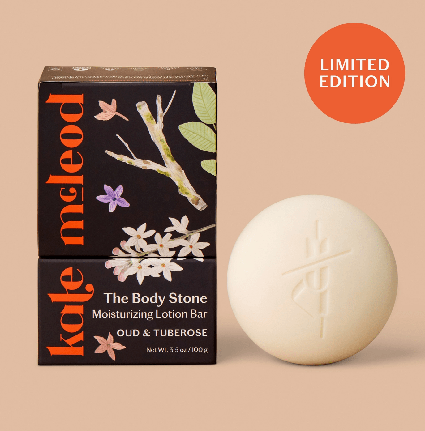Kate McLeod | Oud & Tuberose Body Stone | Deep Moisturizing Lotion Bar - Aesthetics By Kell