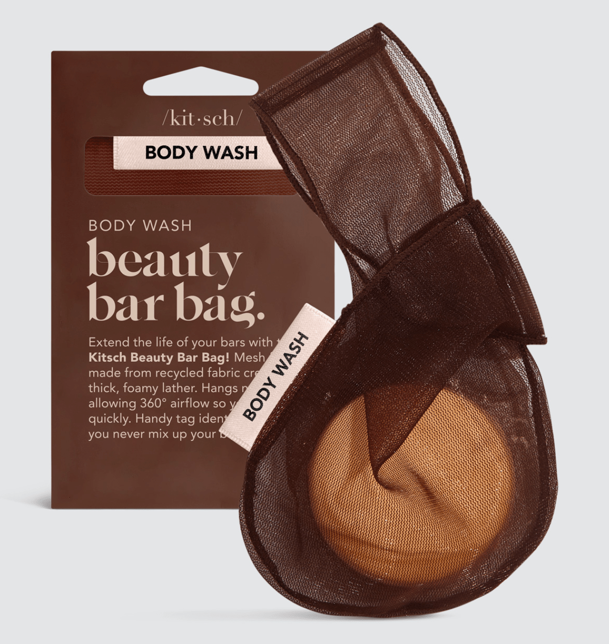 Kitsch Body Wash Beauty Bar Bag - Chocolate - Aesthetics By Kell