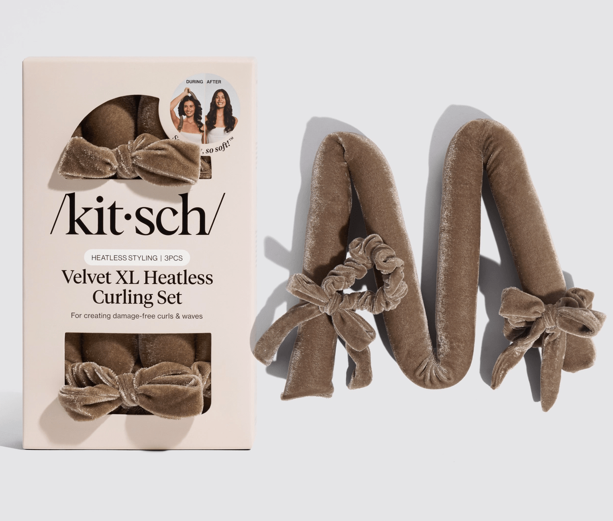 Kitsch Eucalyptus Velvet Xl Heatless Curling Set - Aesthetics By Kell
