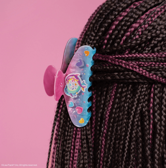 Kitsch Lisa Frank X Kitsch Glitter Claw Clip in Dancing Dolphins™ - Aesthetics By Kell