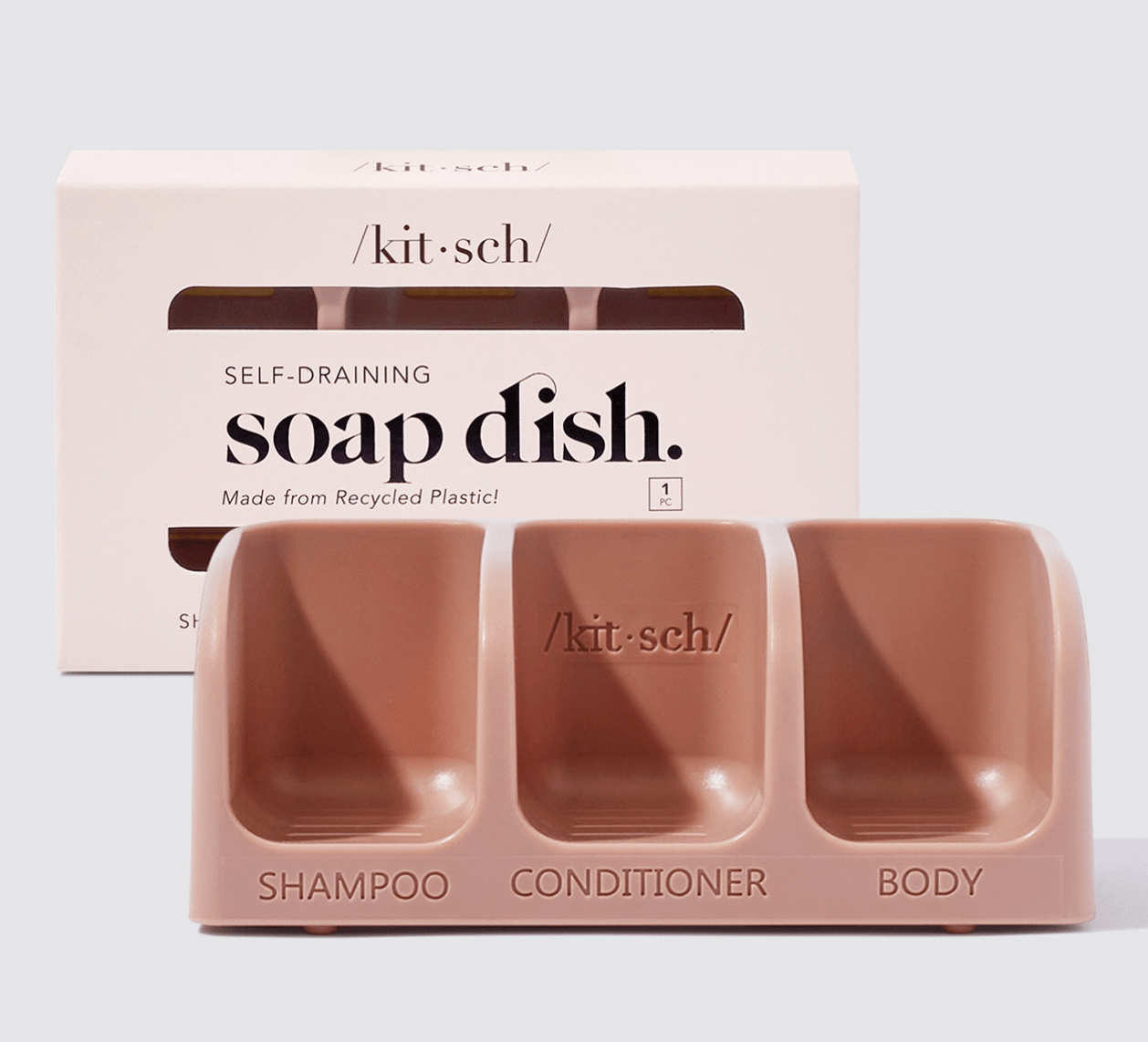 Kitsch Self - Draining Soap Dish – Terracotta - Aesthetics By Kell