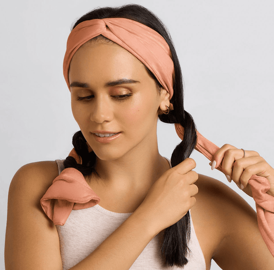 Kitsch Set & Flow Heatless Curling Headband - Terracotta - Aesthetics By Kell