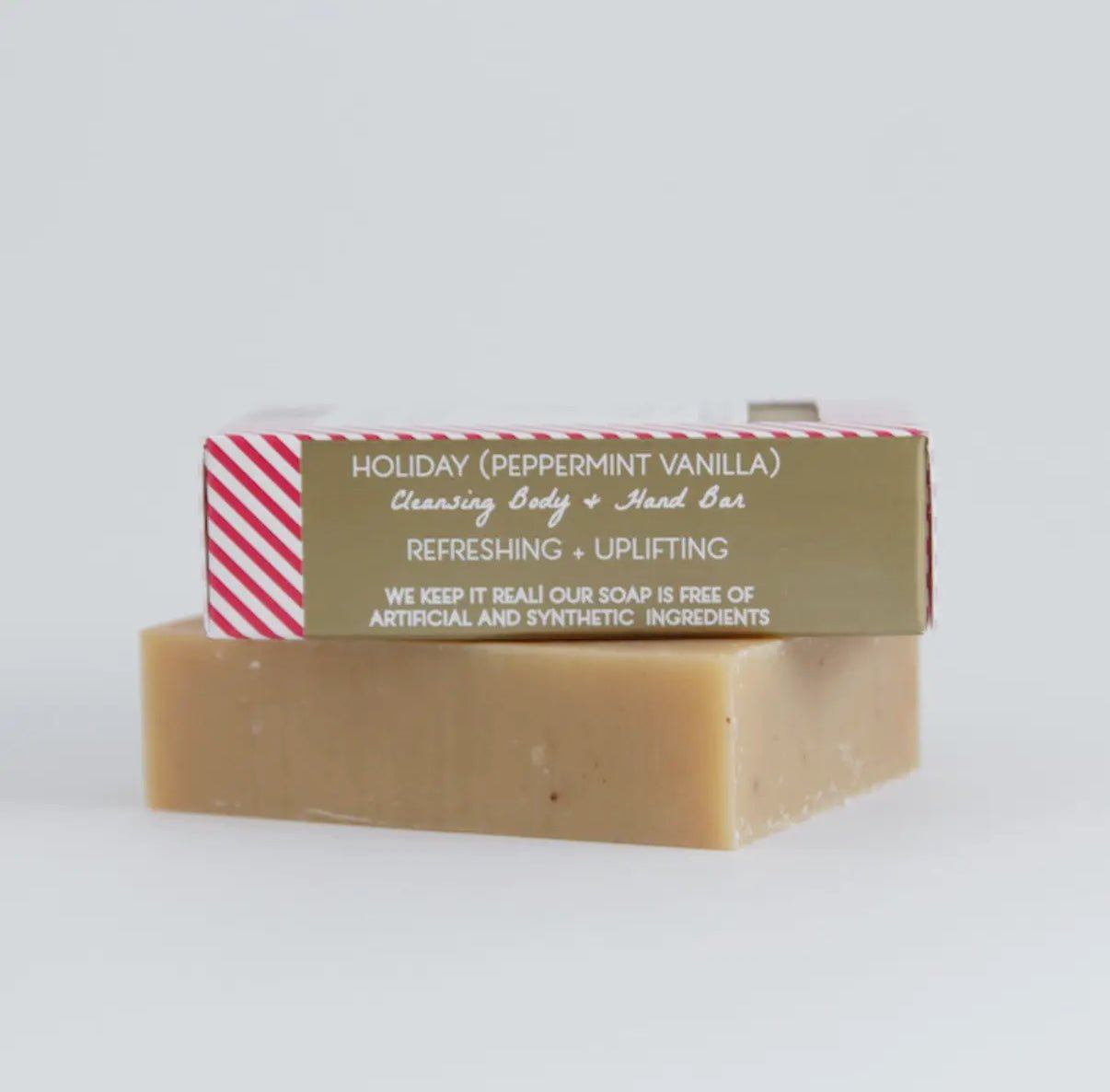 Little Seed Farm Holiday Bar Soap – Peppermint Vanilla - Aesthetics By Kell