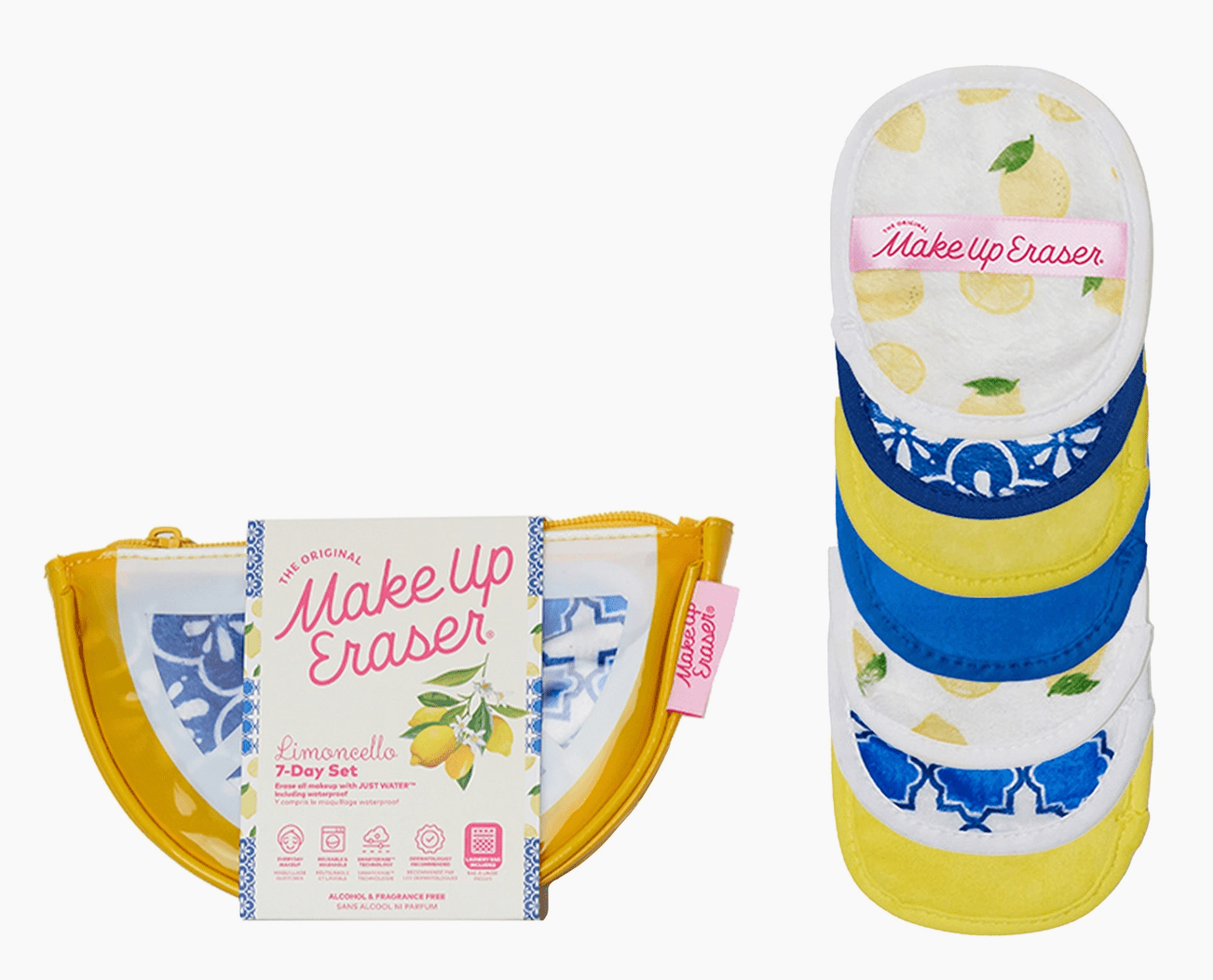 Makeup Eraser - Limoncello 7 Day Set & Makeup Bag Gift Set - Aesthetics By Kell