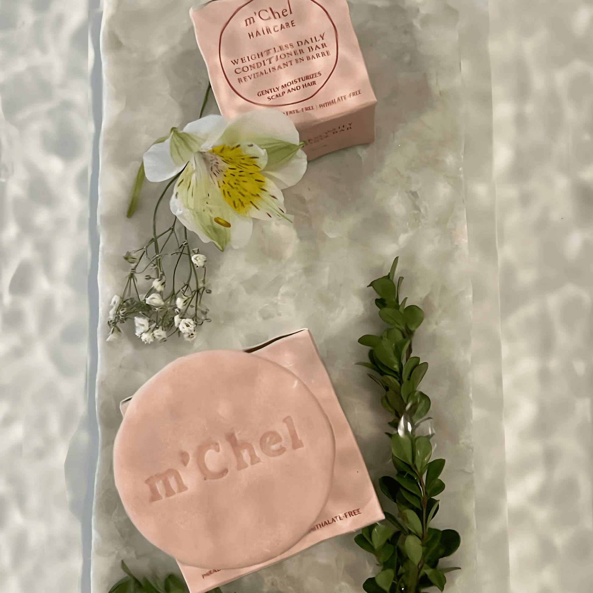 m'Chel High Shine Shampoo + Weightless Daily Conditioner Bars Bundle - Aesthetics By Kell