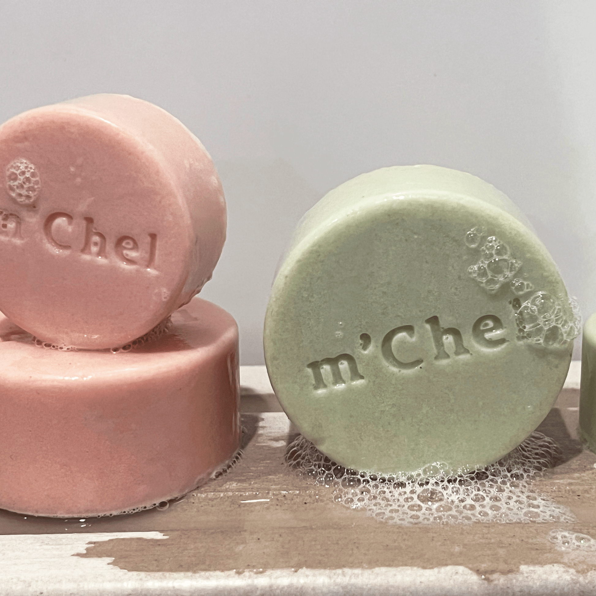 m'Chel High Shine Shampoo + Weightless Daily Conditioner Bars Bundle - Aesthetics By Kell