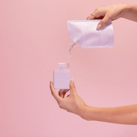 Noshinku Lavender Nourishing Hand Sanitizer Mini Travel Refill Pouch - Aesthetics By Kell
