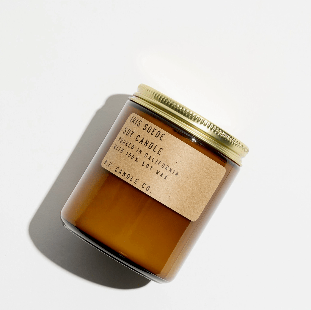 PF Candle Co. Iris Suede Candle – Limited Edition Autumn Soy Candle - Aesthetics By Kell