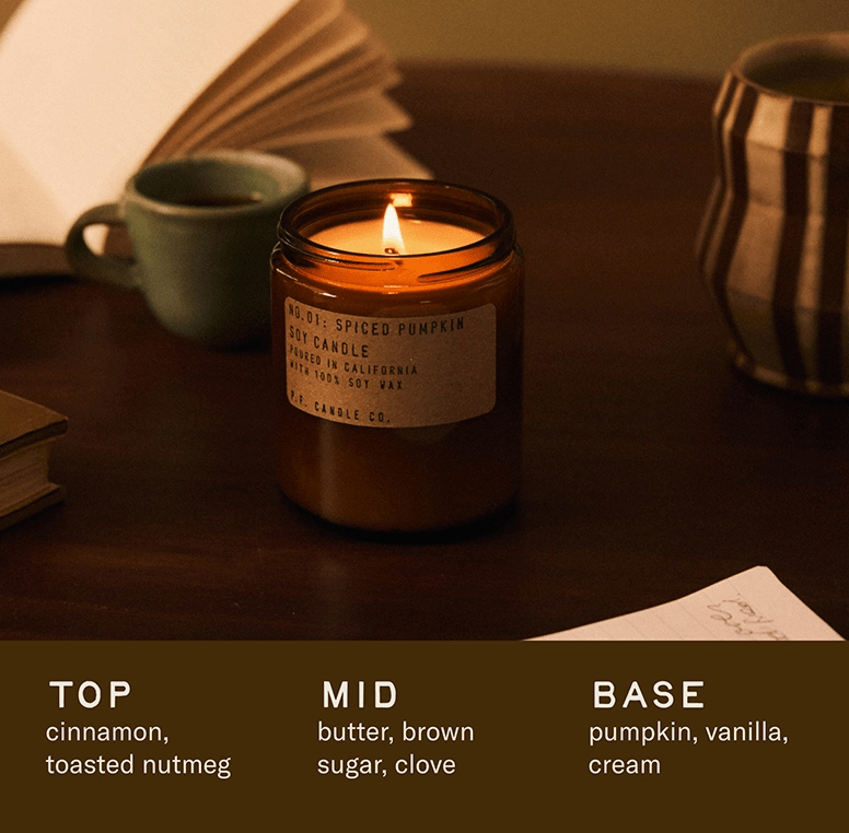 PF Candle Co. Spiced Pumpkin Candle – Limited Edition Fall Soy Candle - Aesthetics By Kell