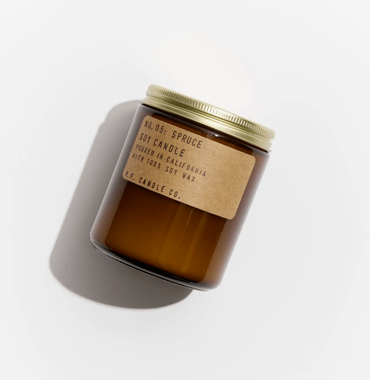 PF Candle Co. Spruce Candle – Limited Edition Holiday Soy Candle - Aesthetics By Kell