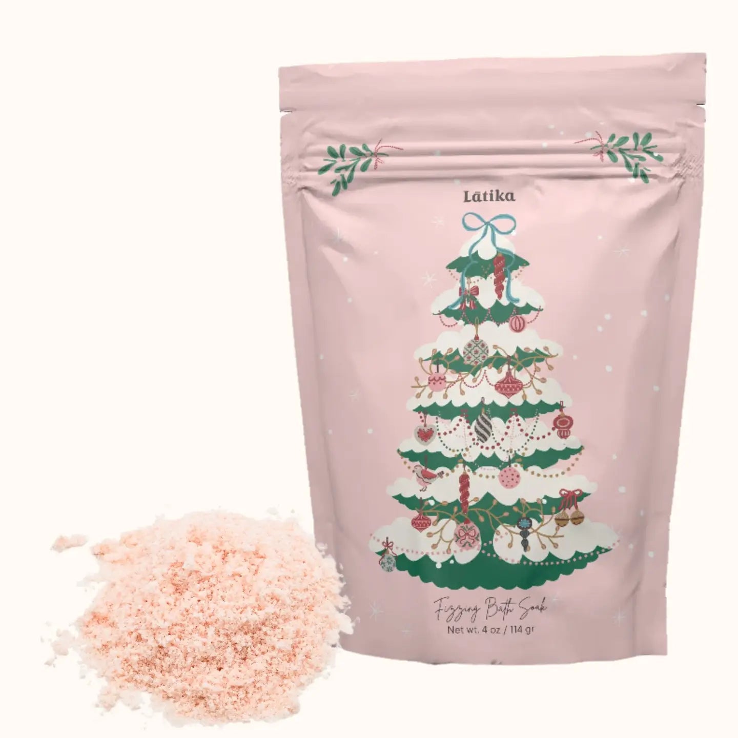 Pink Christmas Fizzing Bath Soak - Aesthetics By Kell