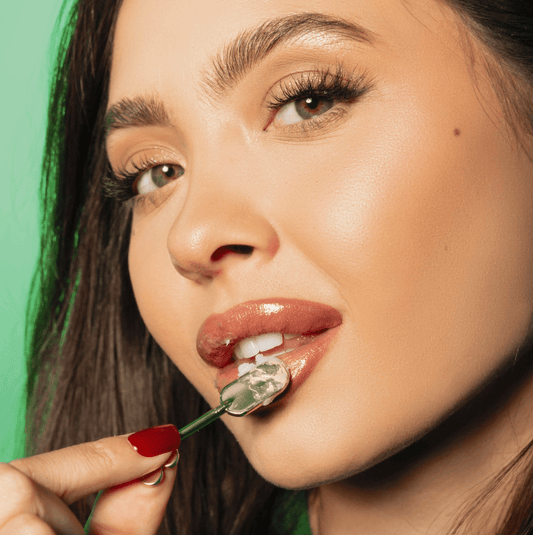 Poppy & Pout Holiday Lip Mask - Frosted Sugar Plum - Aesthetics By Kell