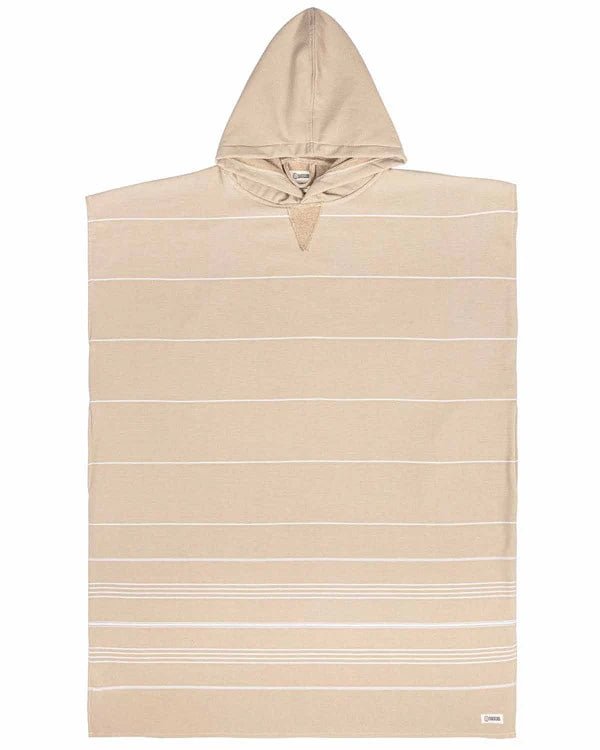 Sand Cloud | Classic Border Stripe Poncho Sand - Aesthetics By Kell