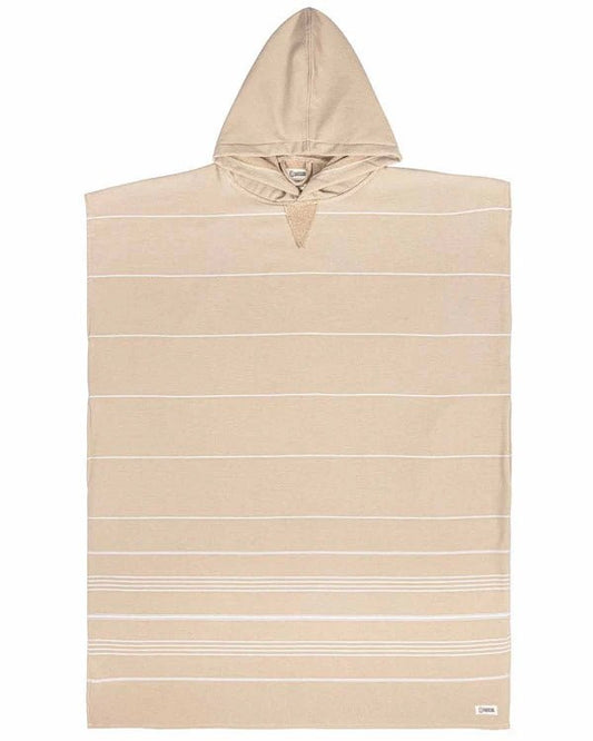 Sand Cloud | Classic Border Stripe Poncho Sand - Aesthetics By Kell