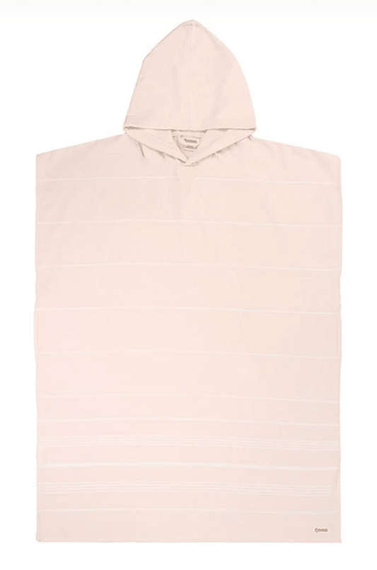 Sand Cloud | Classic Stripe Hooded Poncho - Calcite Pink - Aesthetics By Kell