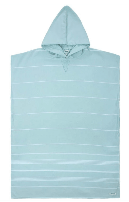 Sand Cloud | Classic Stripe Hooded Poncho - Seaglass - Aesthetics By Kell