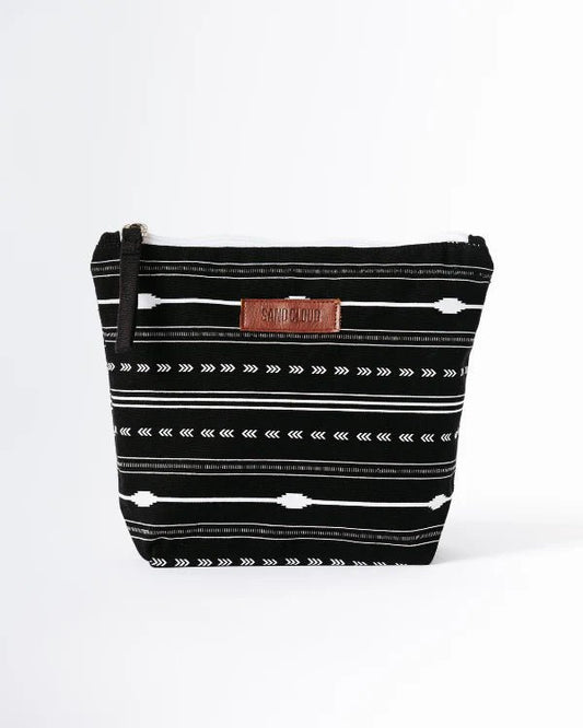 Sand Cloud Santa Fe Zipper Pouch | Black - Aesthetics By Kell
