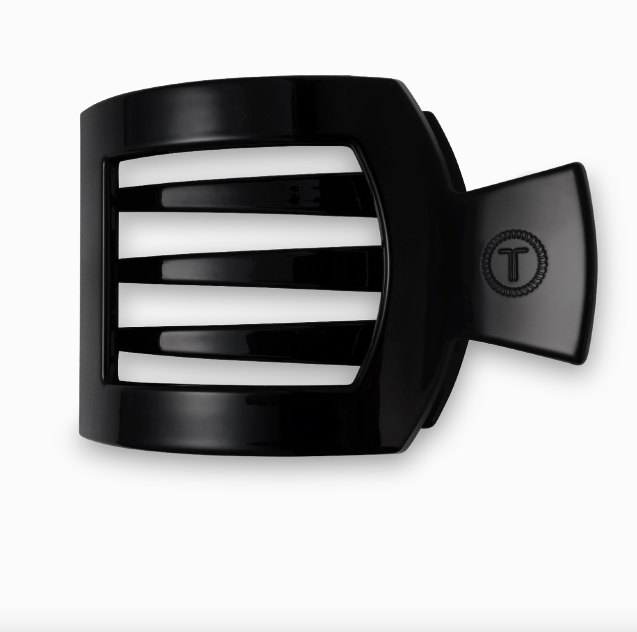 Teleties Flat Squate Hair Clip - Jet Black - Aesthetics By Kell