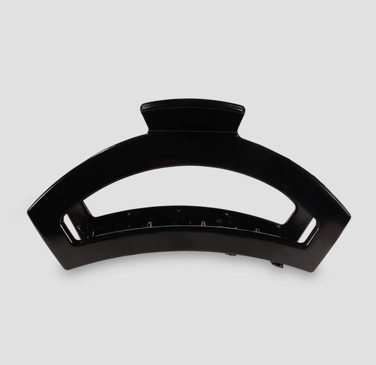 Teleties Open Claw Clip - Jet Black - Aesthetics By Kell