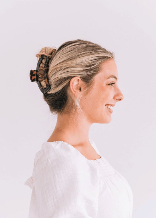 Teleties Open Claw Clip - Tortoise - Aesthetics By Kell