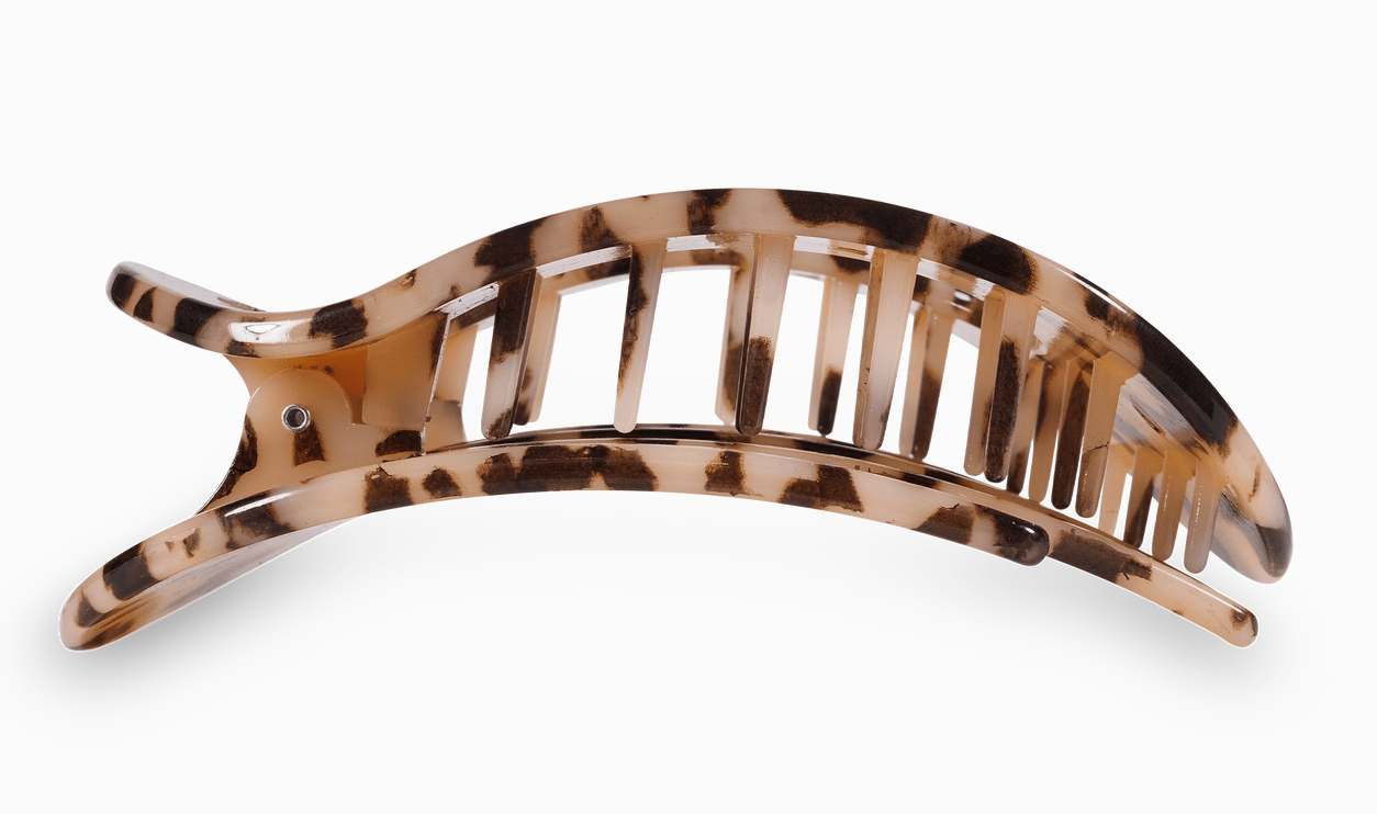 Teleties Round Flat Clip - Blonde Tortoise - Aesthetics By Kell