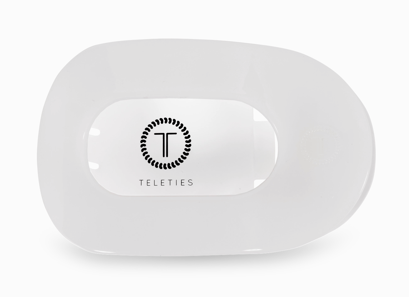 Teleties Round Flat Clip - Coconut White - Aesthetics By Kell