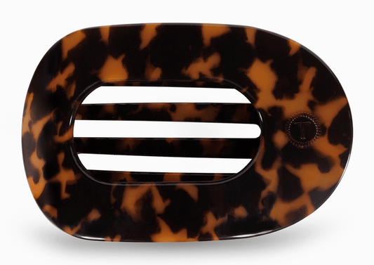 Teleties Round Flat Clip - Tortoise - Aesthetics By Kell