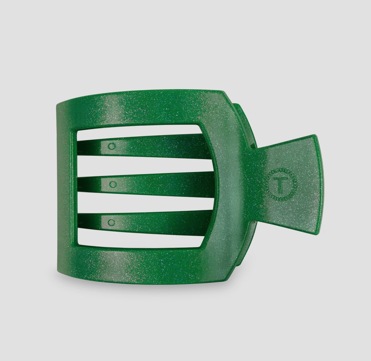 Teleties Square Flat Hair Clip - Shamrock Shimmer - Aesthetics By Kell