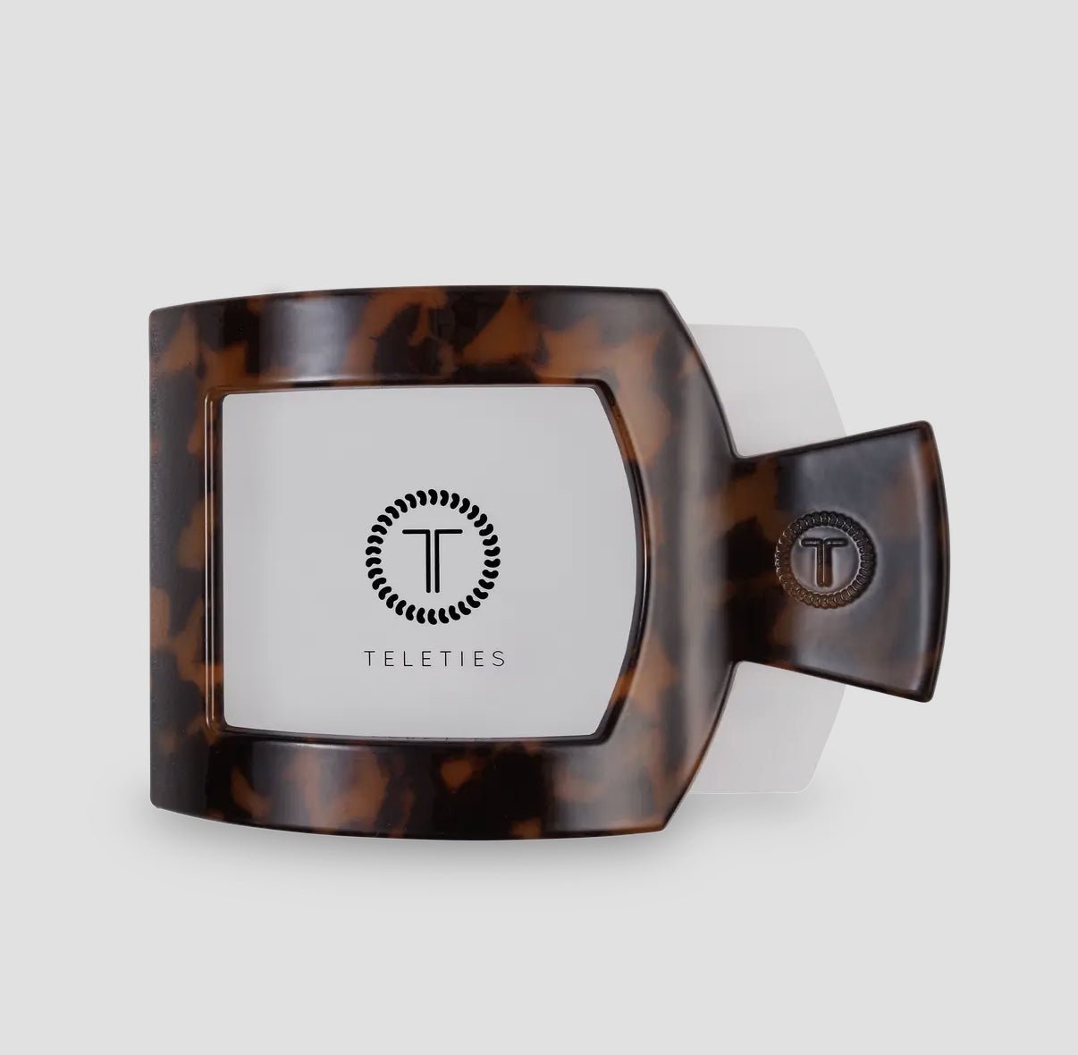 Teleties Square Flat Hair Clip - Tortoise - Aesthetics By Kell