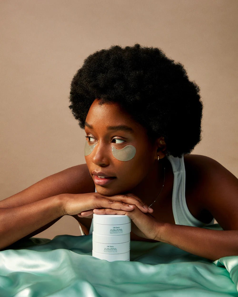 Three Ships Off Duty Algae + Peptide Smoothing Biodegradable Eye Mask - Aesthetics By Kell