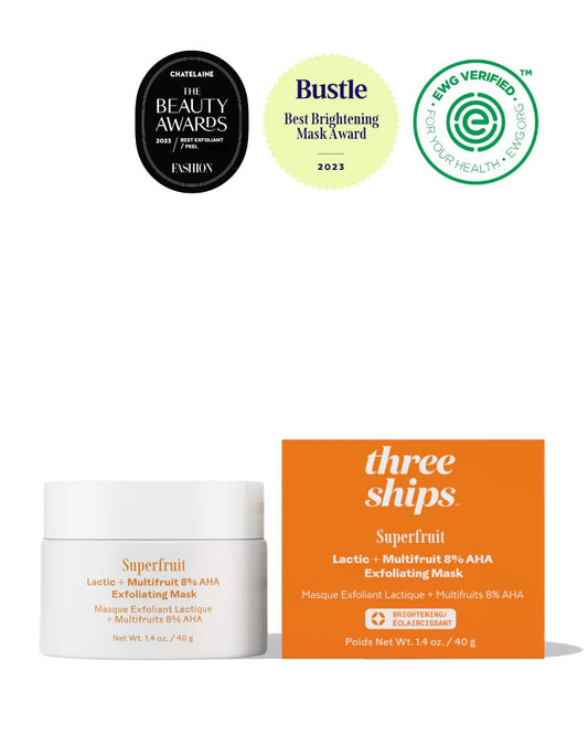 Three Ships Superfruit Lactic + Multifruit 8% AHA Exfoliating Mask - Aesthetics By Kell