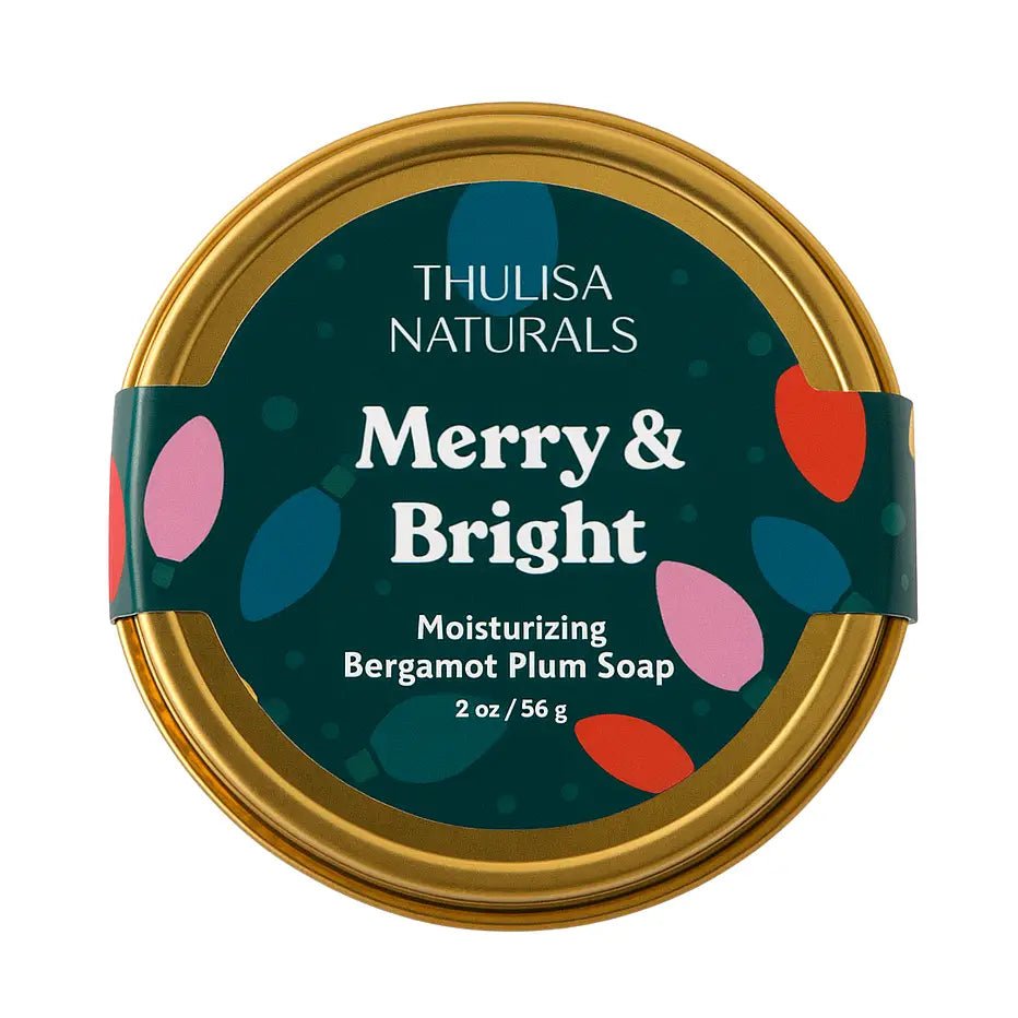 Thulisa Naturals Merry & Bright Soap – Bergamot Plum - Aesthetics By Kell