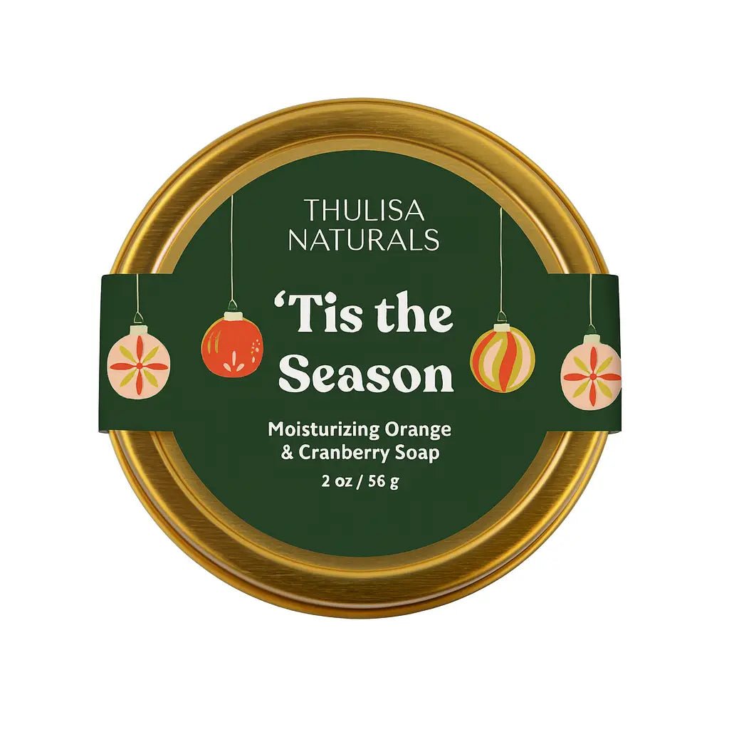 Thulisa Naturals ’Tis the Season Christmas Soap – Orange & Cranberry - Aesthetics By Kell
