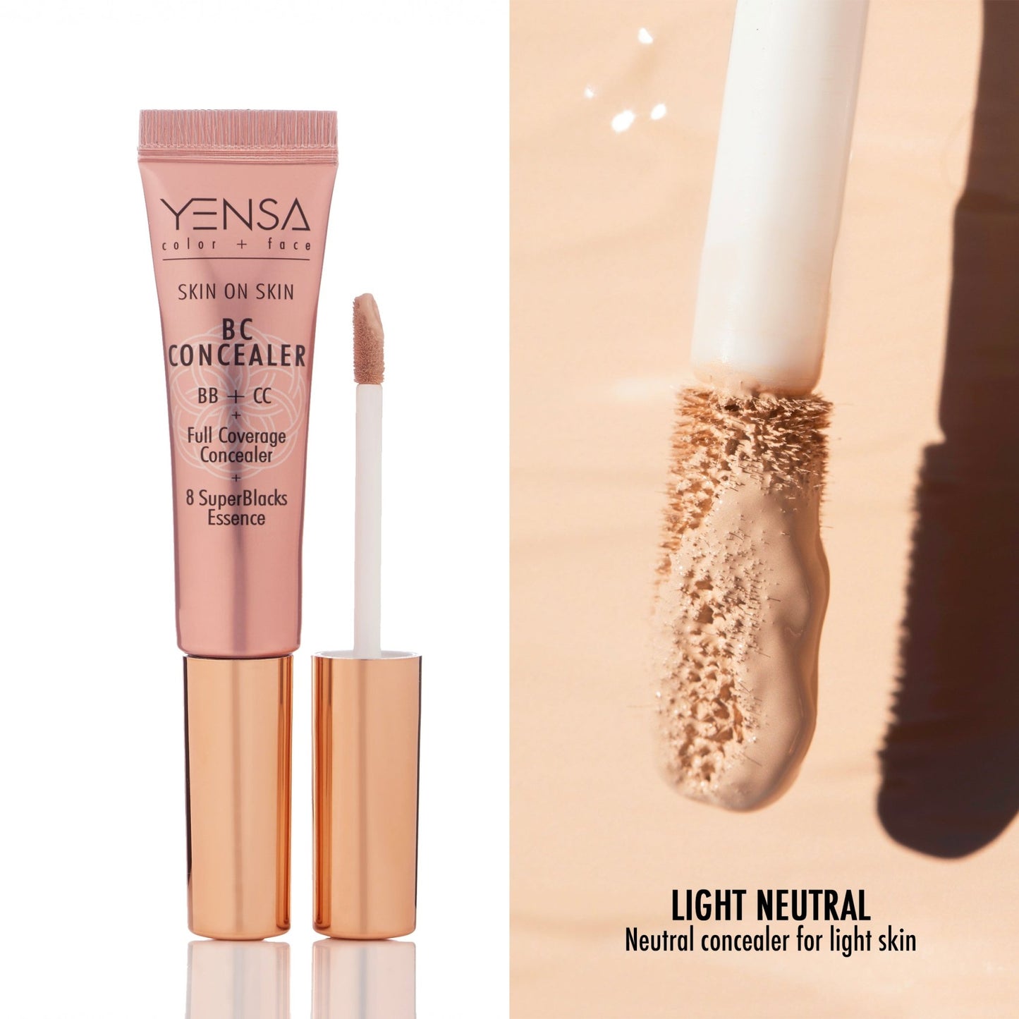 Yensa Skin On Skin BB + CC Full Coverage Hyaluronic Serum Concealer - Aesthetics By Kell